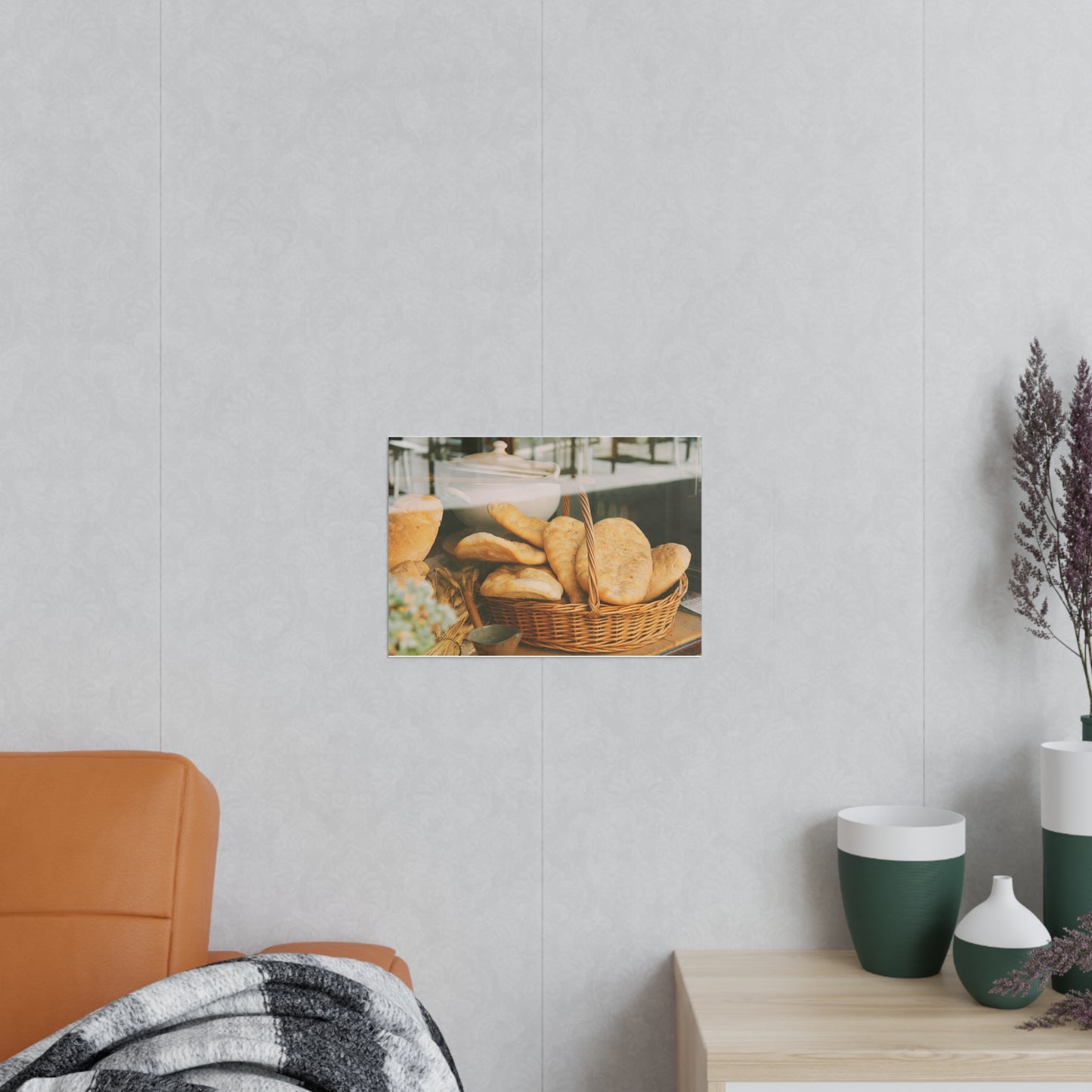Póster Fotográfico - Cesta de Pan Artesanal en Brisighella, Italia