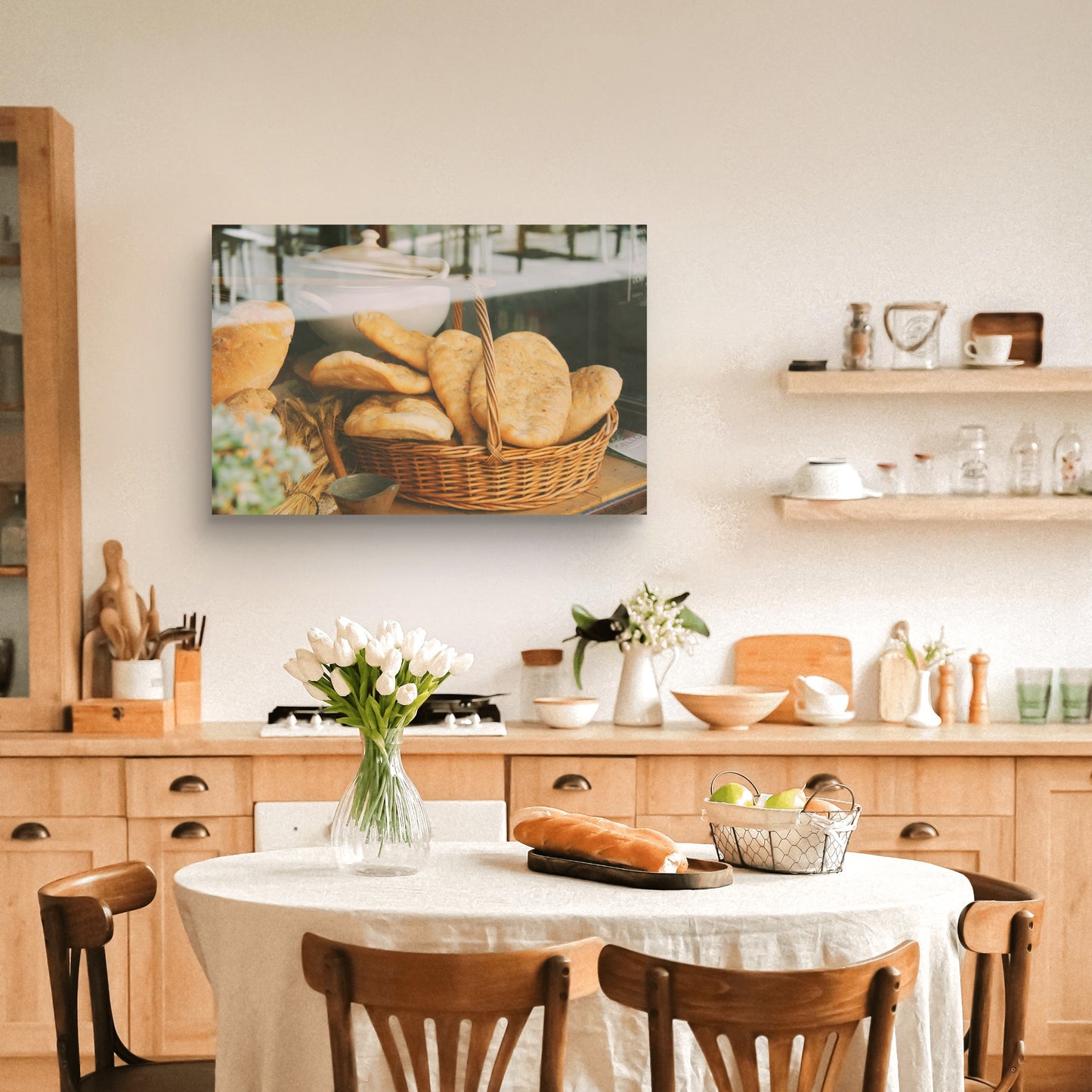 Póster Fotográfico - Cesta de Pan Artesanal en Brisighella, Italia